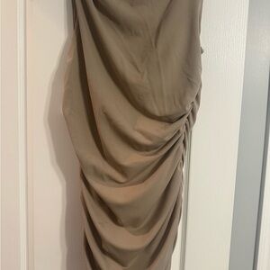 AbercrombieTan Ruched Dress